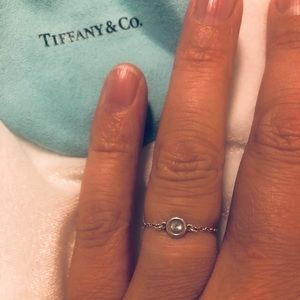 Tiffany & co. Silver and blue Ring